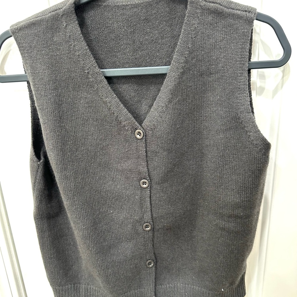 Women's Gray Sweater Vest